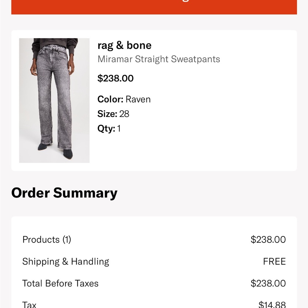 rag & bone Women's Miramar Straight Sweatpants - Picture 2 of 4